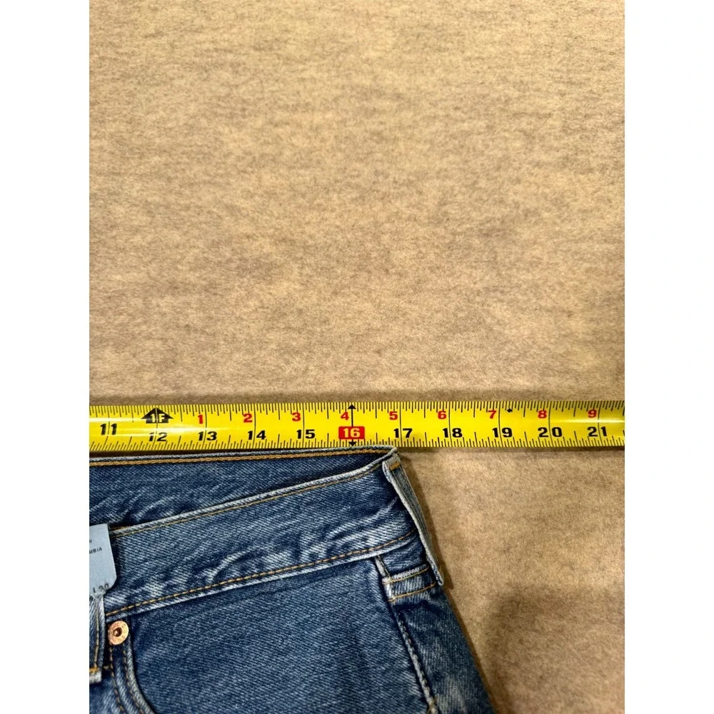 Levis 501 Original Authentic Jeans Mens 36x30 Blue Denim Straight Leg Button Fly